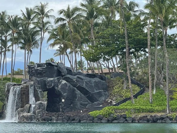 Waikoloa Agosto Hilton Waikoloa Village Resort Sulla Big Island Alle — Foto Stock