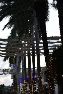 GRAND CAYMAN, CAYMAN ISLANDS - FEB 20: The Waterfront at Camana Bay in Grand Cayman on the Cayman Islands, as seen on Feb 20, 2022.