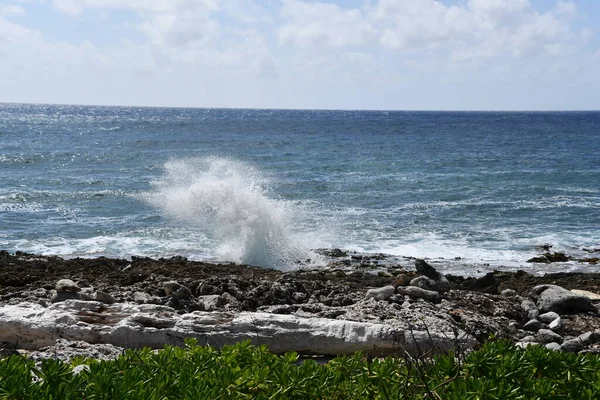 Blåshålen East End Grand Cayman Caymanöarna — Stockfoto