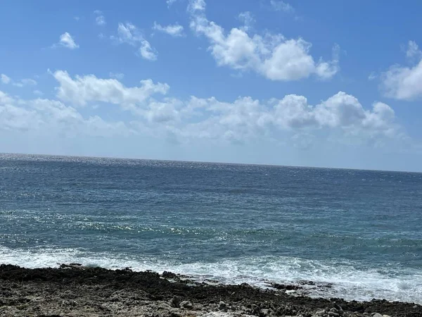 Utsikt Över Karibiska Havet Från Östra Änden Grand Cayman Caymanöarna — Stockfoto