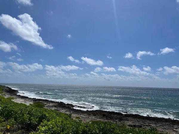 Vue Mer Des Caraïbes Depuis Extrémité Est Grand Cayman Aux — Photo