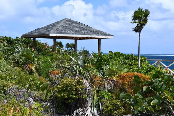 Cayman Adaları 'ndaki Grand Cayman Adaları' nın doğu ucundaki On Yelkenli Tarihi Parkı 'nın enkazı 21 Şubat 2022' de görüldü..