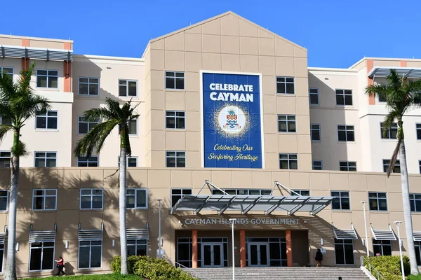 George Town Grand Cayman Février Immeuble Administratif Gouvernement Des Îles — Photo