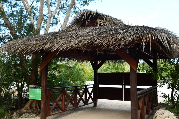 GRAND CAYMAN, CAYMAN ISLANDS - FEB 21: Childrens Garden at Queen Elizabeth II Botanic Park on the North Side of Grand Cayman in the Cayman Islands, as seen on Feb 21, 2022.