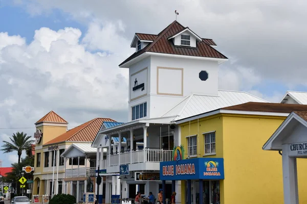 George Town Grand Cayman Feb Śródmieście Restauracji Kawiarni Sklepów George — Zdjęcie stockowe