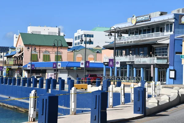 George Town Grand Cayman Feb Downtown Restauranger Kaféer Och Shopping — Stockfoto