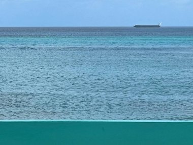View of the Caribbean Sea from George Town on the Cayman Islands