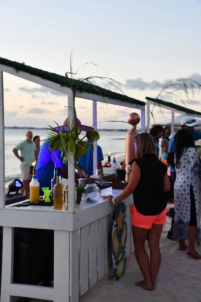 Grand Cayman Cayman Inseln Feb Coccoloba Bar Kimpton Seafire Resort — Stockfoto
