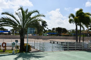 WEST BAY, CAYMAN ISLANDS - FEB 24: Cayman Turtle Centre in West Bay on the Cayman Islands, as seen on Feb 24, 2022.