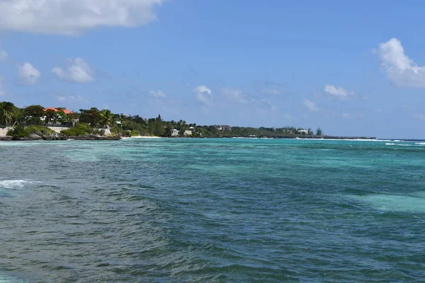 Blick Vom Spotts Public Beach Auf Grand Cayman Auf Den — Stockfoto