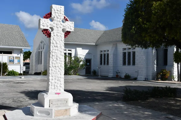 George Town Grand Cayman Feb Elmslie Memorial United Church Downtown — Stock Photo, Image