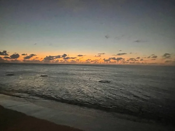 Puesta Sol Gran Caimán Islas Caimán — Foto de Stock