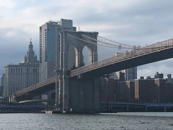 New York Aug Brooklyn Bridge New York Aufgenommen August 2021 — Stockfoto