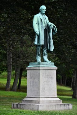 14 Ağustos 2021 'de Bridgeport, Connecticut' ta James W. Beardsley Heykeli 'nde görüldü..