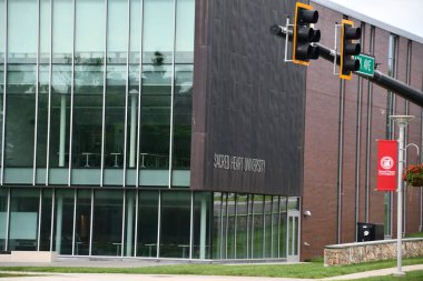 FAIRFIELD, CT - 14 AUG: Fairfield, Connecticut 'taki Sacred Heart Üniversitesi, 14 Ağustos 2021' de görüldüğü gibi.