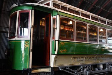Doğu HAVEN CT - 15 Ağustos 2021 'de Doğu Haven, Connecticut' taki Shore Line Trolley Müzesi.
