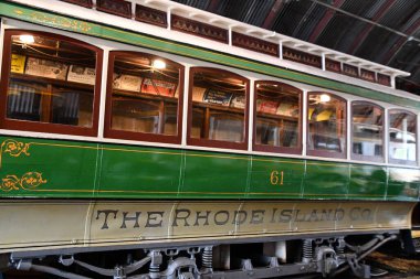 Doğu HAVEN CT - 15 Ağustos 2021 'de Doğu Haven, Connecticut' taki Shore Line Trolley Müzesi.