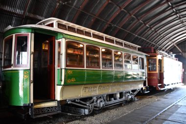 Doğu HAVEN CT - 15 Ağustos 2021 'de Doğu Haven, Connecticut' taki Shore Line Trolley Müzesi.