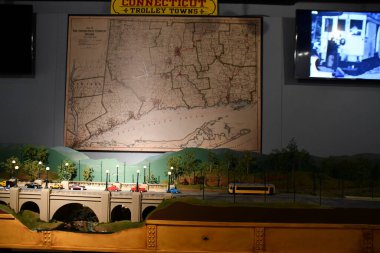 15 Ağustos 2021 'de Doğu Haven, Connecticut' taki Trolley Müzesi 'nin kıyı şeridi tomografisi.