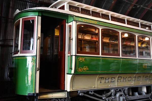 Doğu HAVEN CT - 15 Ağustos 2021 'de Doğu Haven, Connecticut' taki Shore Line Trolley Müzesi.