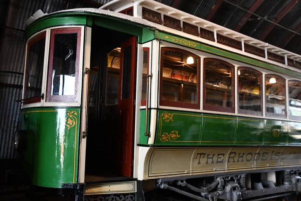 Doğu HAVEN CT - 15 Ağustos 2021 'de Doğu Haven, Connecticut' taki Shore Line Trolley Müzesi.