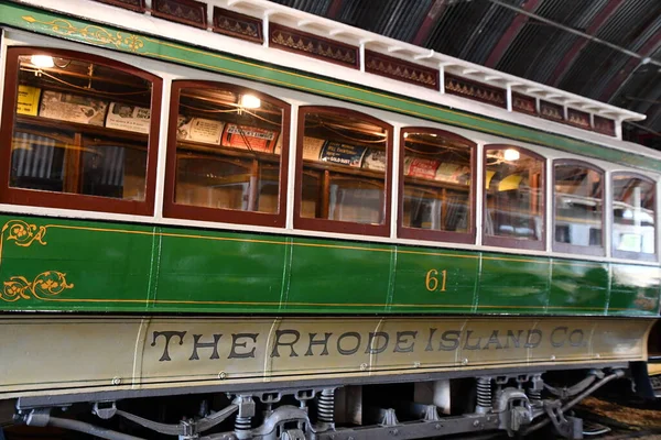 Doğu HAVEN CT - 15 Ağustos 2021 'de Doğu Haven, Connecticut' taki Shore Line Trolley Müzesi.