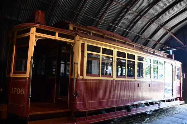 Doğu HAVEN CT - 15 Ağustos 2021 'de Doğu Haven, Connecticut' taki Shore Line Trolley Müzesi.