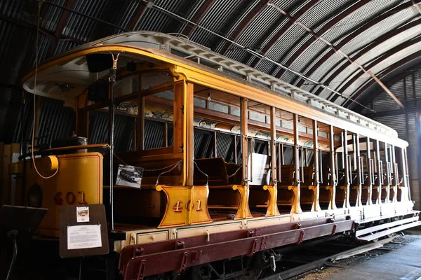 Doğu HAVEN CT - 15 Ağustos 2021 'de Doğu Haven, Connecticut' taki Shore Line Trolley Müzesi.