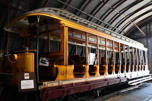 Doğu HAVEN CT - 15 Ağustos 2021 'de Doğu Haven, Connecticut' taki Shore Line Trolley Müzesi.