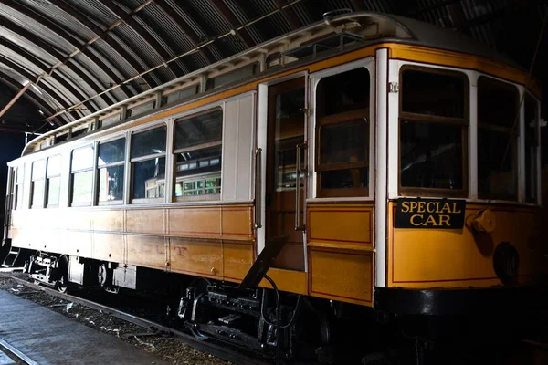 Doğu HAVEN CT - 15 Ağustos 2021 'de Doğu Haven, Connecticut' taki Shore Line Trolley Müzesi.
