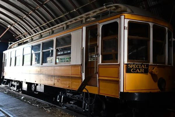 Doğu HAVEN CT - 15 Ağustos 2021 'de Doğu Haven, Connecticut' taki Shore Line Trolley Müzesi.