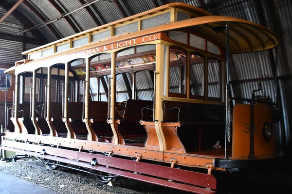 Doğu HAVEN CT - 15 Ağustos 2021 'de Doğu Haven, Connecticut' taki Shore Line Trolley Müzesi.