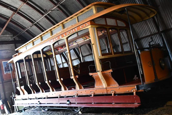 Doğu HAVEN CT - 15 Ağustos 2021 'de Doğu Haven, Connecticut' taki Shore Line Trolley Müzesi.