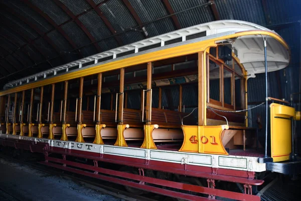 Doğu HAVEN CT - 15 Ağustos 2021 'de Doğu Haven, Connecticut' taki Shore Line Trolley Müzesi.