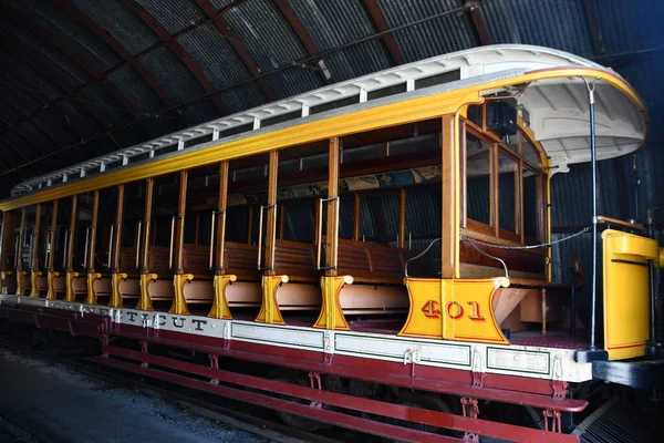Doğu HAVEN CT - 15 Ağustos 2021 'de Doğu Haven, Connecticut' taki Shore Line Trolley Müzesi.