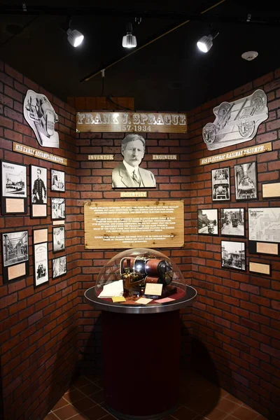 15 Ağustos 2021 'de Doğu Haven, Connecticut' taki Trolley Müzesi 'nin kıyı şeridi tomografisi.