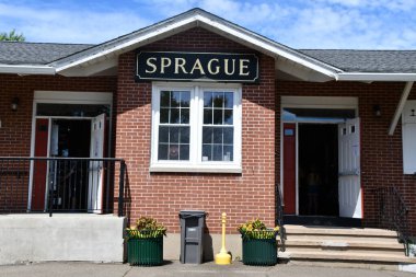 15 Ağustos 2021 'de Doğu Haven, Connecticut' taki Trolley Müzesi 'nin kıyı şeridi tomografisi.