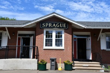 15 Ağustos 2021 'de Doğu Haven, Connecticut' taki Trolley Müzesi 'nin kıyı şeridi tomografisi.