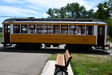 EAST HAVEN CT - AUG 15: Shoreline Trolley Museum in East Haven, Connecticut, as seen on Aug 15, 2021.