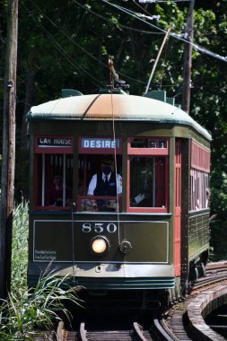 15 Ağustos 2021 'de Doğu Haven, Connecticut' taki Trolley Müzesi 'nin kıyı şeridi tomografisi.