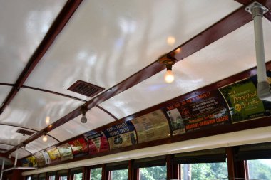 15 Ağustos 2021 'de Doğu Haven, Connecticut' taki Trolley Müzesi 'nin kıyı şeridi tomografisi.