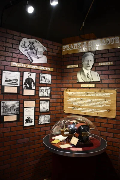 15 Ağustos 2021 'de Doğu Haven, Connecticut' taki Trolley Müzesi 'nin kıyı şeridi tomografisi.