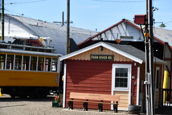 Oriente Haven Ago Shoreline Trolley Museum East Haven Connecticut Visto — Foto de Stock