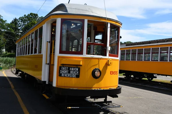 Oriente Haven Ago Shoreline Trolley Museum East Haven Connecticut Visto — Foto de Stock