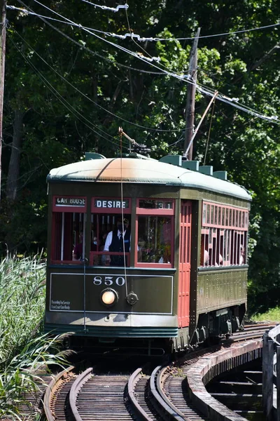 15 Ağustos 2021 'de Doğu Haven, Connecticut' taki Trolley Müzesi 'nin kıyı şeridi tomografisi.