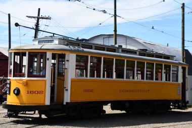 15 Ağustos 2021 'de Doğu Haven, Connecticut' taki Trolley Müzesi 'nin kıyı şeridi tomografisi.