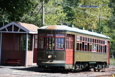 EAST HAVEN CT - AUG 15: Shoreline Trolley Museum in East Haven, Connecticut, as seen on Aug 15, 2021.