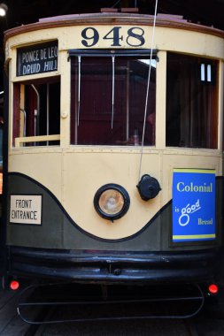 15 Ağustos 2021 'de Doğu Haven, Connecticut' taki Trolley Müzesi 'nin kıyı şeridi tomografisi.