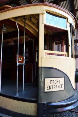 15 Ağustos 2021 'de Doğu Haven, Connecticut' taki Trolley Müzesi 'nin kıyı şeridi tomografisi.