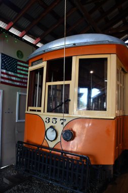 15 Ağustos 2021 'de Doğu Haven, Connecticut' taki Trolley Müzesi 'nin kıyı şeridi tomografisi.